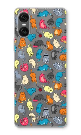 Colourful cats