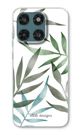 Tropical watercolor leaves
