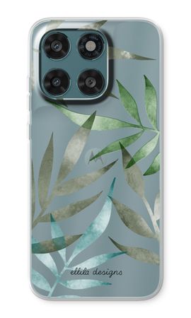Tropical watercolor leaves