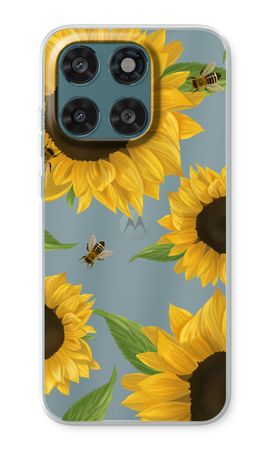 Sunflower and bees