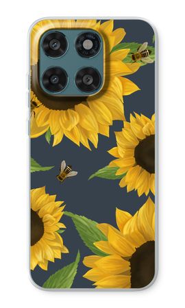 Sunflower and bees