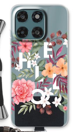 Hello in flowers