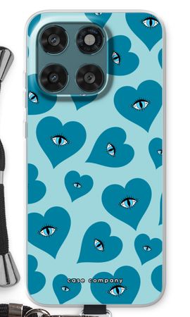 Ojos azules de corazón