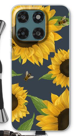 Sunflower and bees