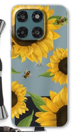 Sunflower and bees