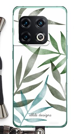 Tropical watercolor leaves