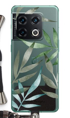 Tropical watercolor leaves