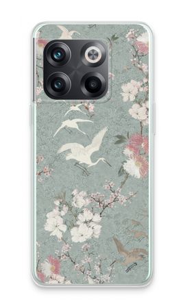 Japanese crane birds blossom