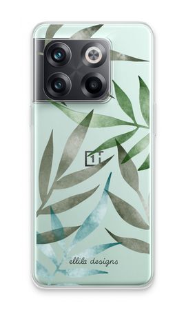 Tropical watercolor leaves