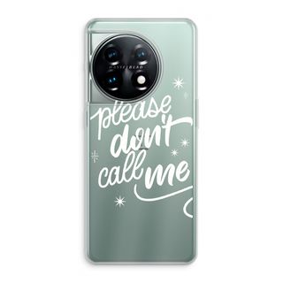 Don't call