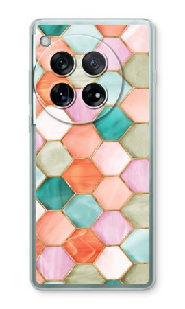 Hexagones en vitrail