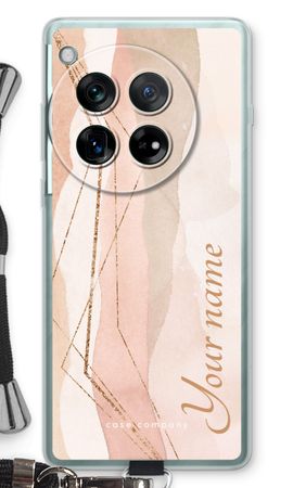 Gold Lines Namecase - Blush