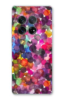 Overlappende waterverfstippen