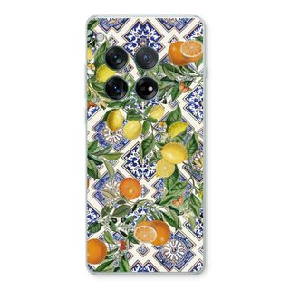 Blue tiles, lemons and oranges