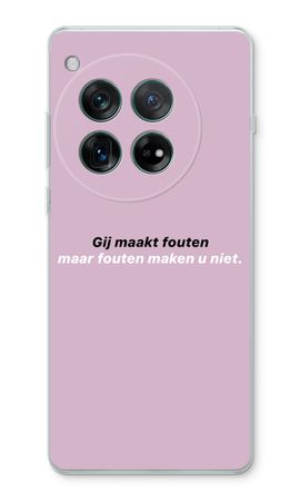 Fouten maken u niet