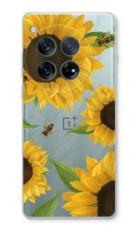 Sunflower and bees