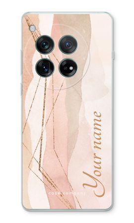 Gold Lines Namecase - Blush