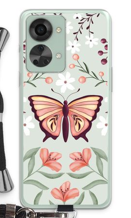 Schmetterling in einer blumigen Welt