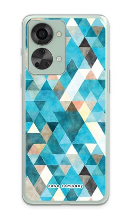 Gekleurde driehoekjes blauw
