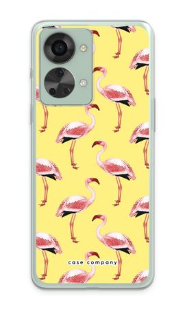 Flamingo's geel