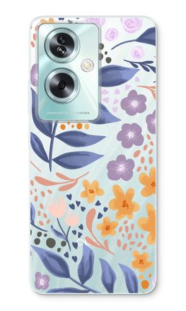 Flowers with blue leaves