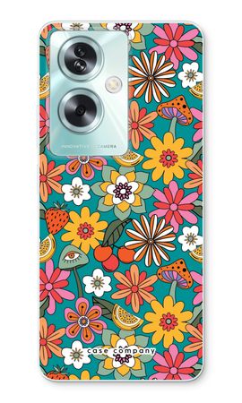 Retro Flowers N°2 - Blue