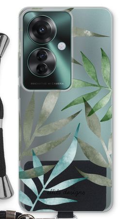 Tropical watercolor leaves