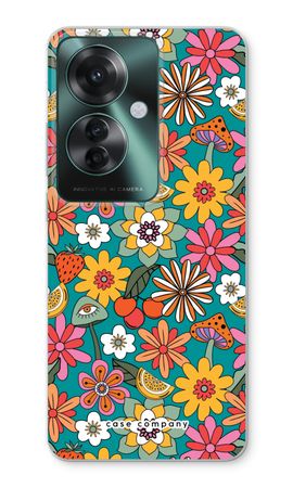 Retro Flowers N°2 - Blue