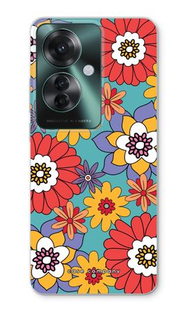 Retro Flowers - Blue