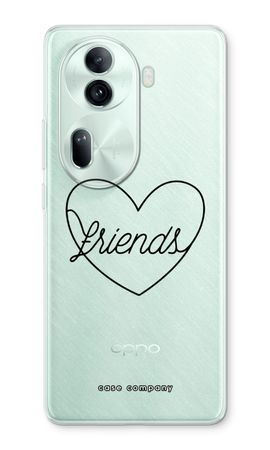 Friends heart black