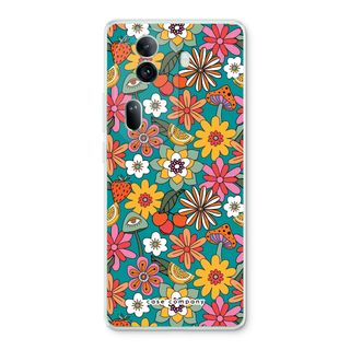 Retro Blumen N°2 - Blau