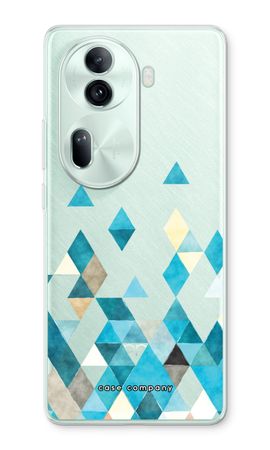 Coloured triangles blue