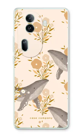 Floral Whales, Mehki ovitek Oppo Reno 11 Pro