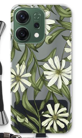 Wit bloemenpatroon