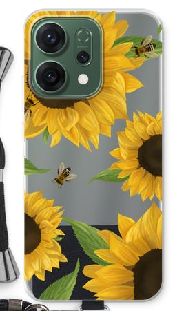Sunflower and bees