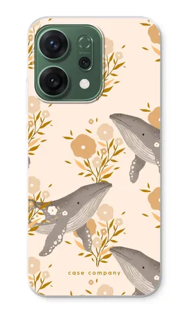 Floral Whales, Coque souple Oppo Reno14