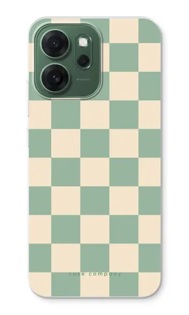 Checkered Mint, Oppo Reno14 F weiche Hülle