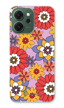 Retro Flowers - Purple