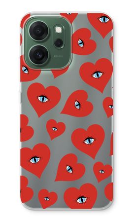 Red heart eyes