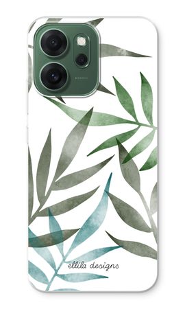 Tropical watercolor leaves