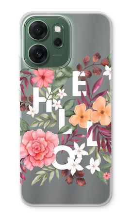 Hello in flowers