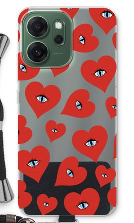 Red heart eyes