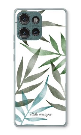 Tropical watercolor leaves