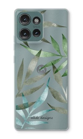 Tropical watercolor leaves