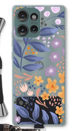 Flowers with blue leaves