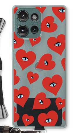 Les yeux du cœur rouge