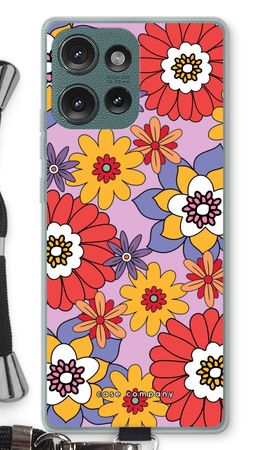 Retro bloemen - Paars