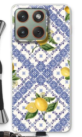 Blue tiles and lemons