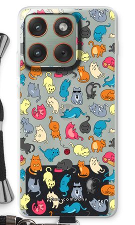 Colourful cats