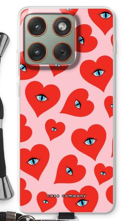 Red heart eyes
